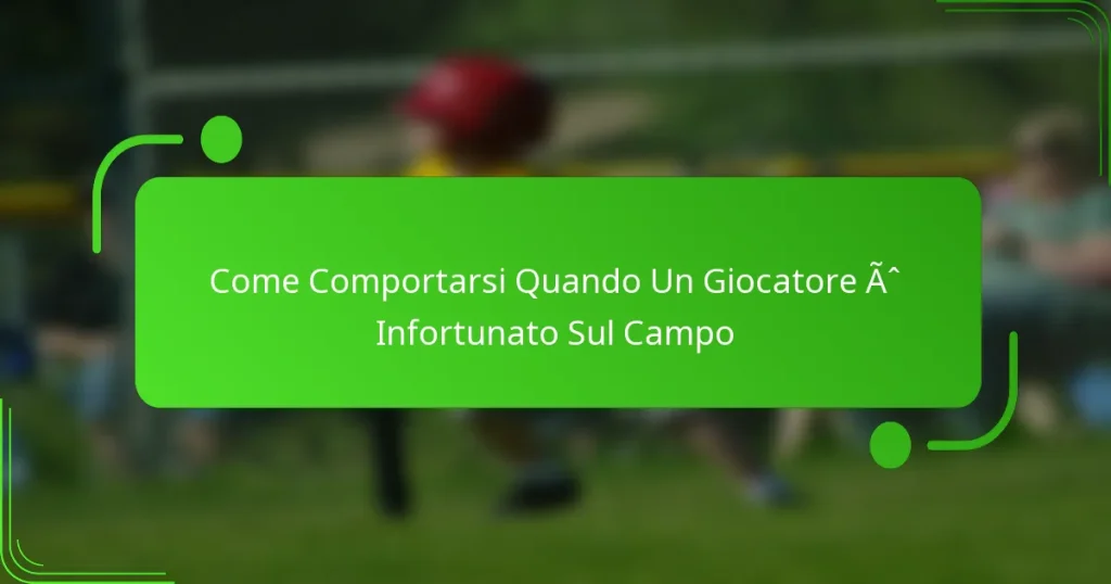 Come Comportarsi Quando Un Giocatore È Infortunato Sul Campo